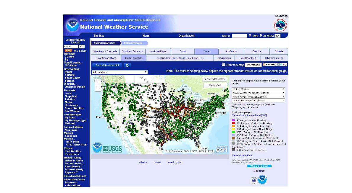 미국 NOAA의 수문기상 정보 서비스 현황
