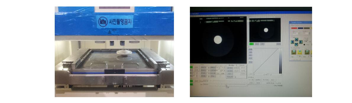 그림 4.2. X-ray 설비내에 설치한 절연 스페이서 및 사진