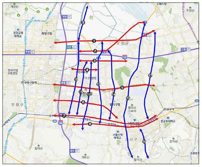 부천시 주요도로망
