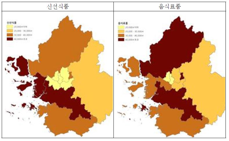 권역별 분포