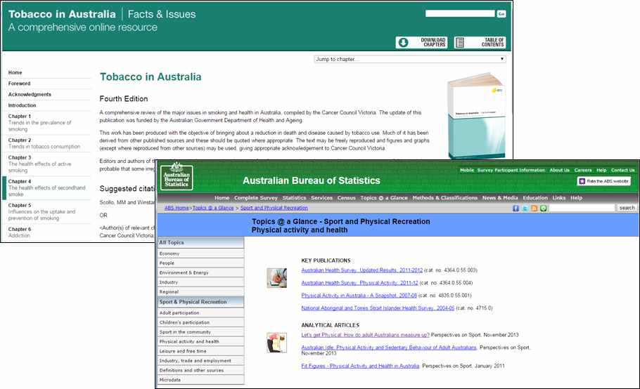프로파일 또는 2차 자료 분석 활용에 대한 호주 사례