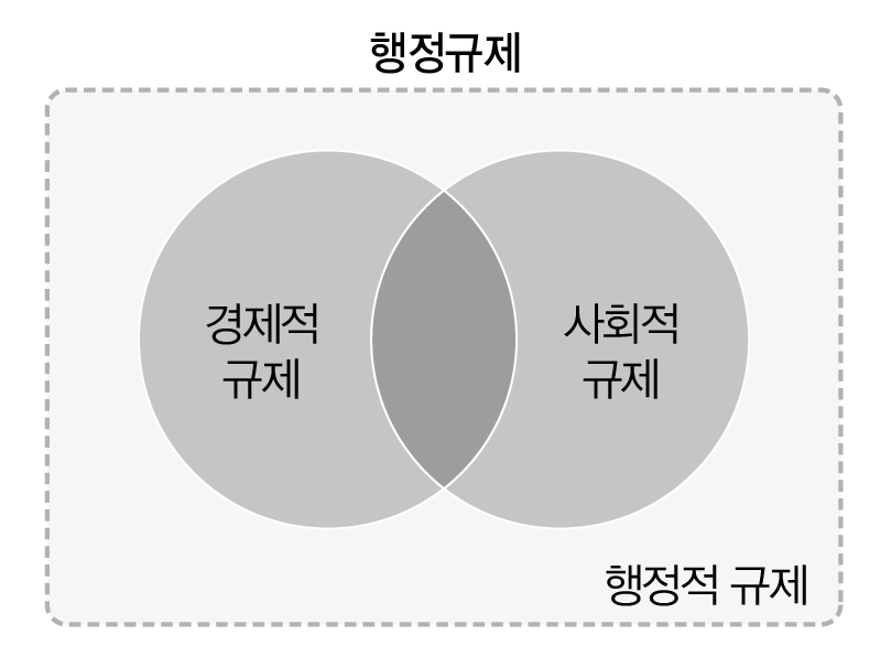 경제적 규제와 사회적 규제 그리고 행정적 규제의 관계