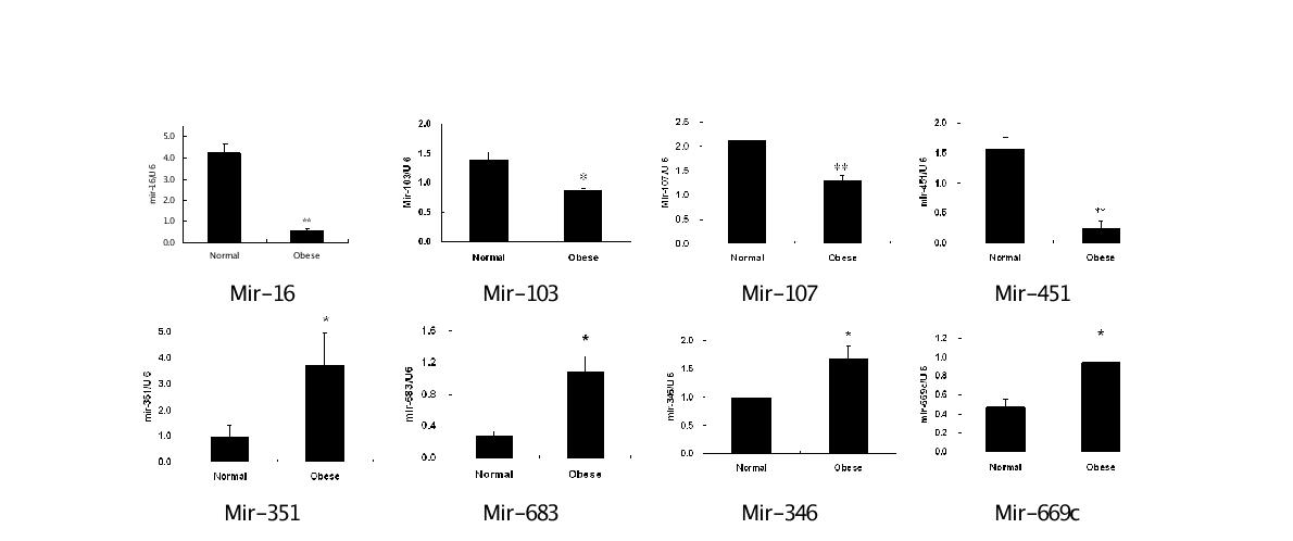 Validation of miRNA expression by qRT-PCR