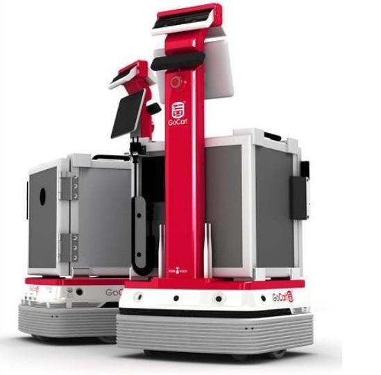 유진로봇의 식사 배달 로봇 ‘GoCart’