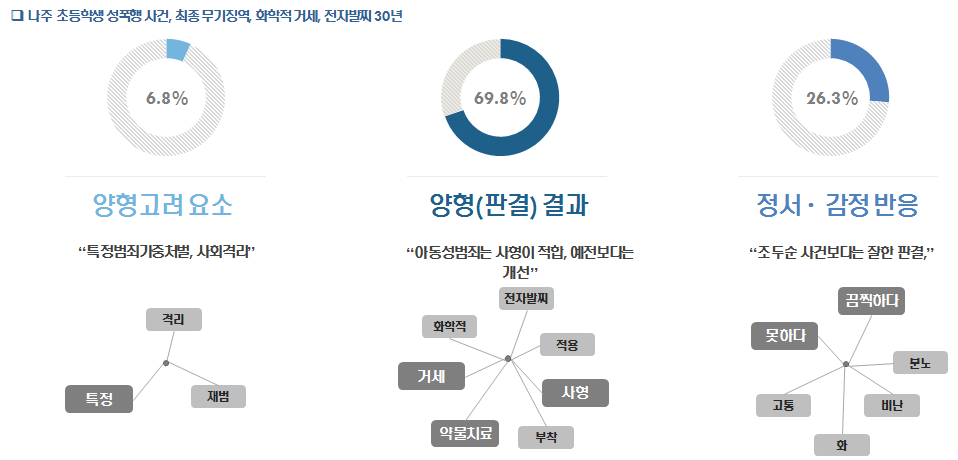 나주초등학생 성폭력사건 키워드 분석