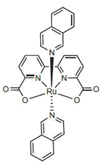 [Ru(bda)(isoq)2]의 구조
