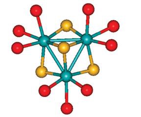[Mo3S4]4+의 분자 구조