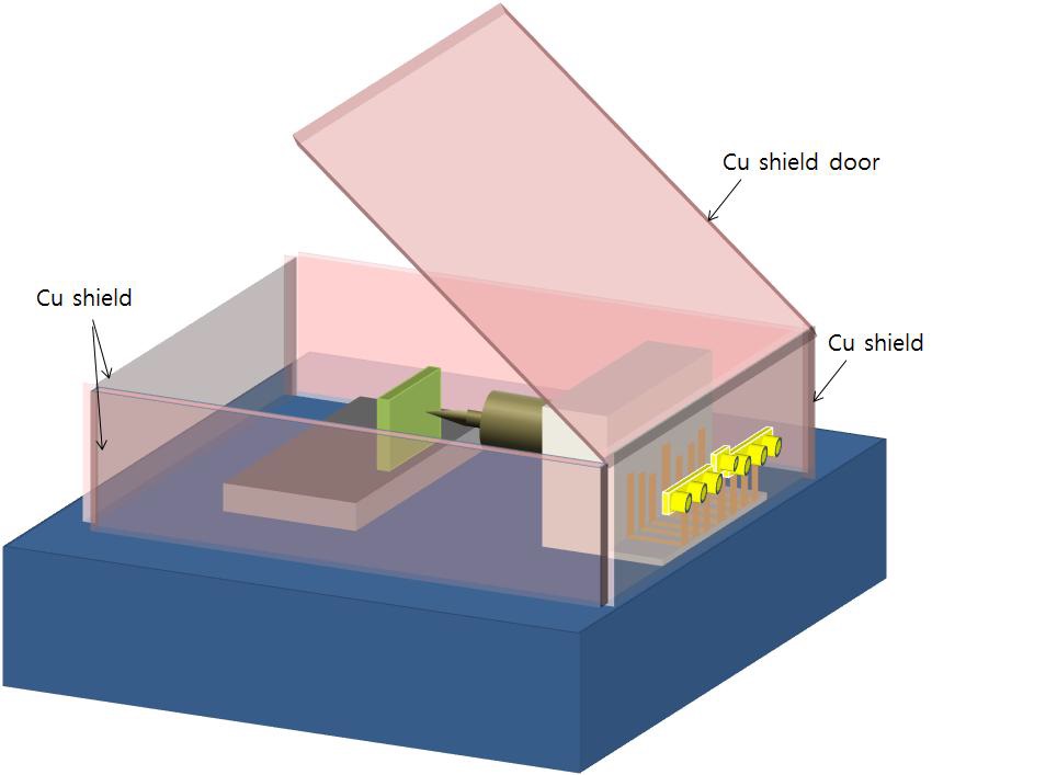 Cu 차폐판이 설치된 FMR-SPSTM 개략도