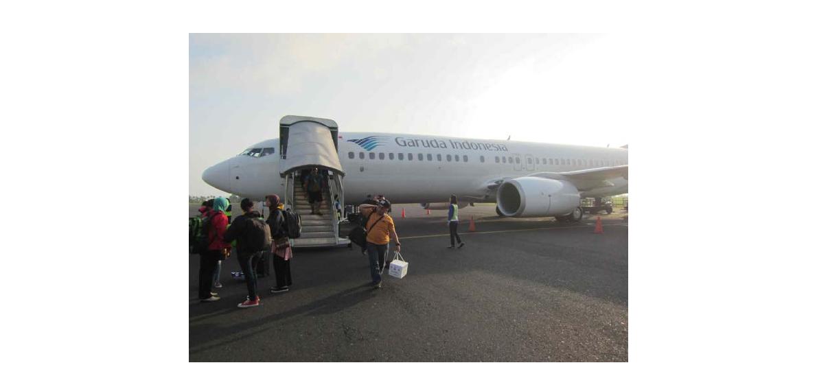 자카르타에서 Ternate로 가는 비행기