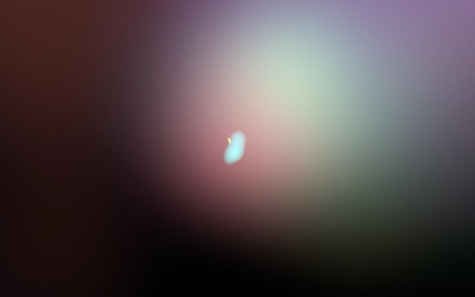 NGC 2024 FIR 4 영역의 전파 및 적외선 합성 영상.