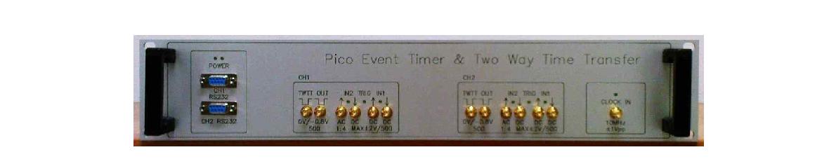 New Pico Event Timer NPET Timing device, two channel version with a built in 10 / 100MHz PLL clock frequency source