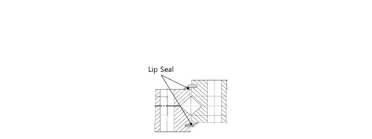 적용된 회전 가이드의 Lip Seal