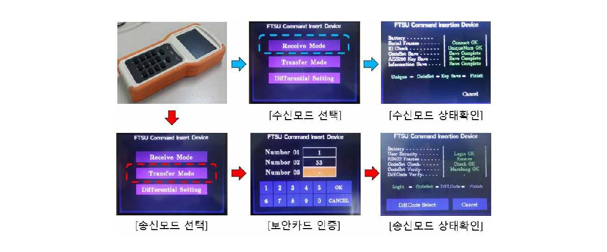 명령입력장치 화면 구성