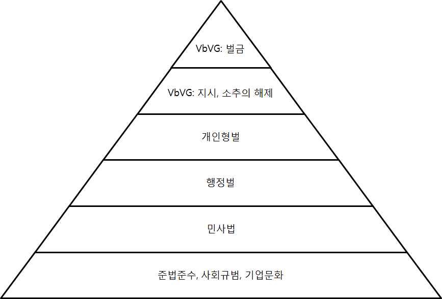단체책임법의 피라미드식 규제모델