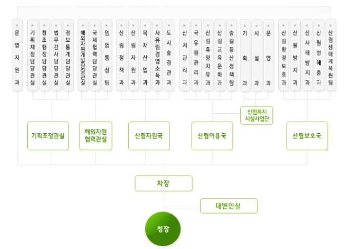 산림청 조직도
