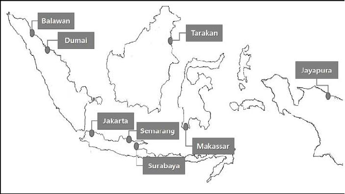 인도네시아 8대 지정항구