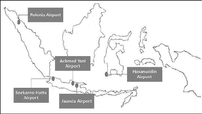 인도네시아 지정 5대 국제공항