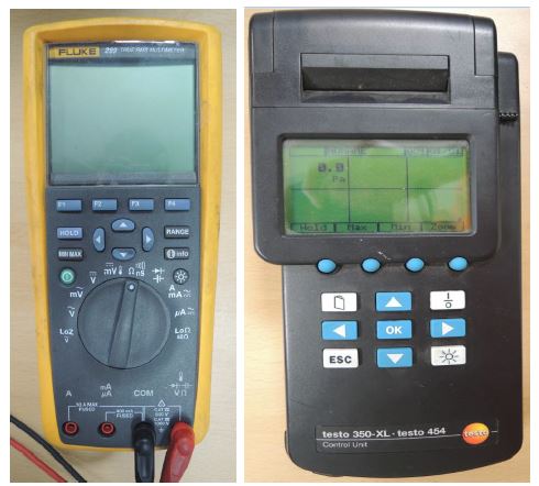 전압/전류 측정장치 및 압력손실 측정장치