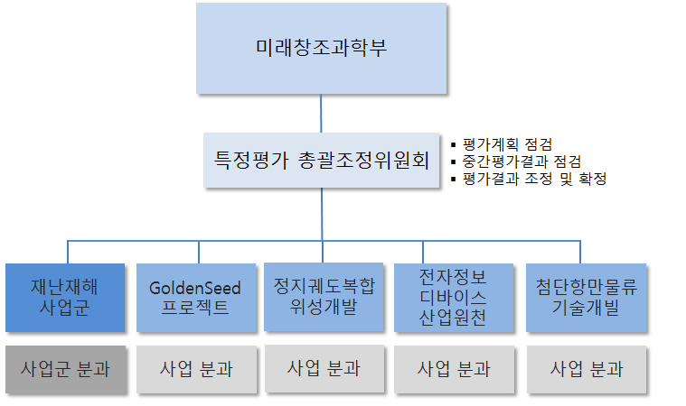 특정평가 추진 체계