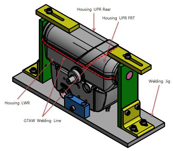 Housing LWR – Housing UPR Rear/FRT Welding Jig