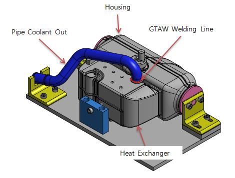Coolant Pipe – Heat Exchanger welding Jig