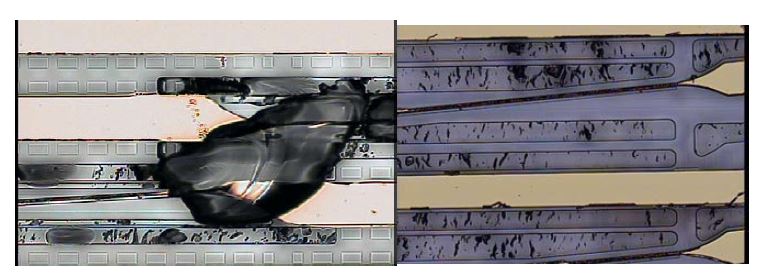 Photoresist 제거 용액을 이용한 공정 진행 후 구동부 손상