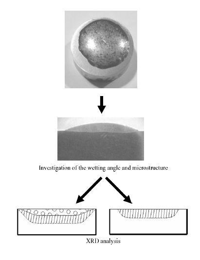 Schematic diagrams of the test procedure.