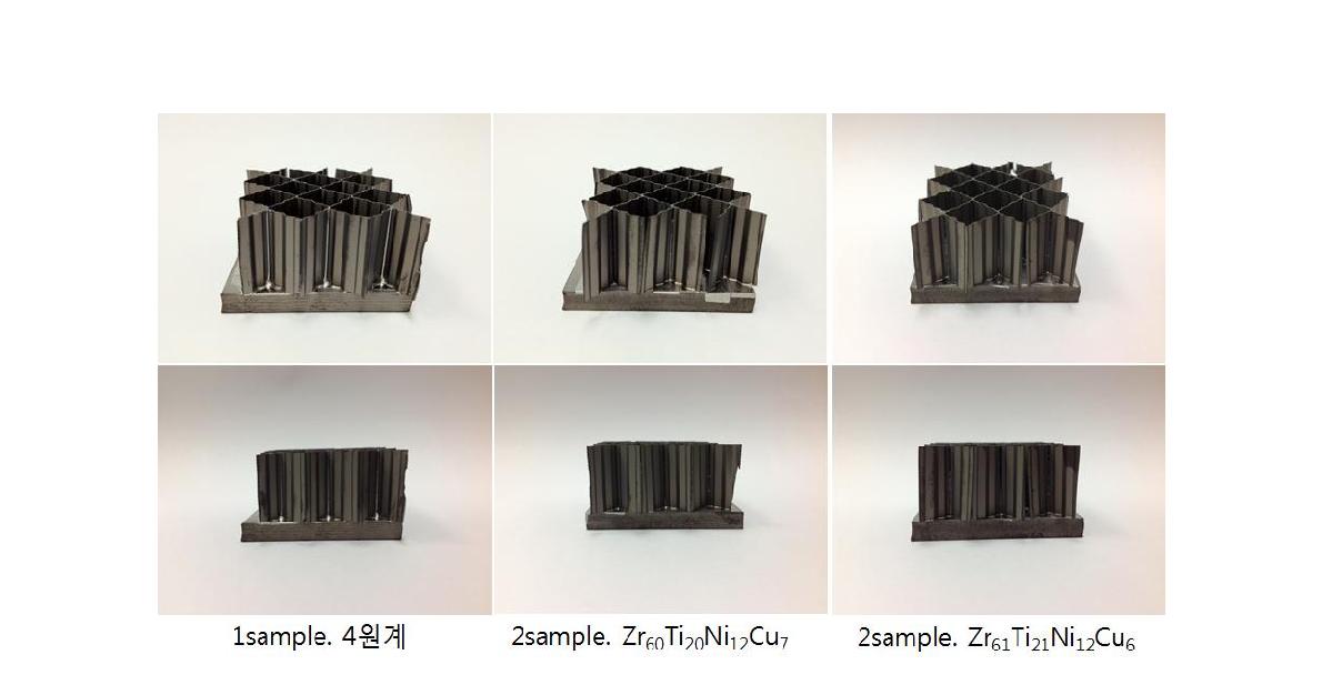 Configuration of honeycomb structure brazed at 950℃