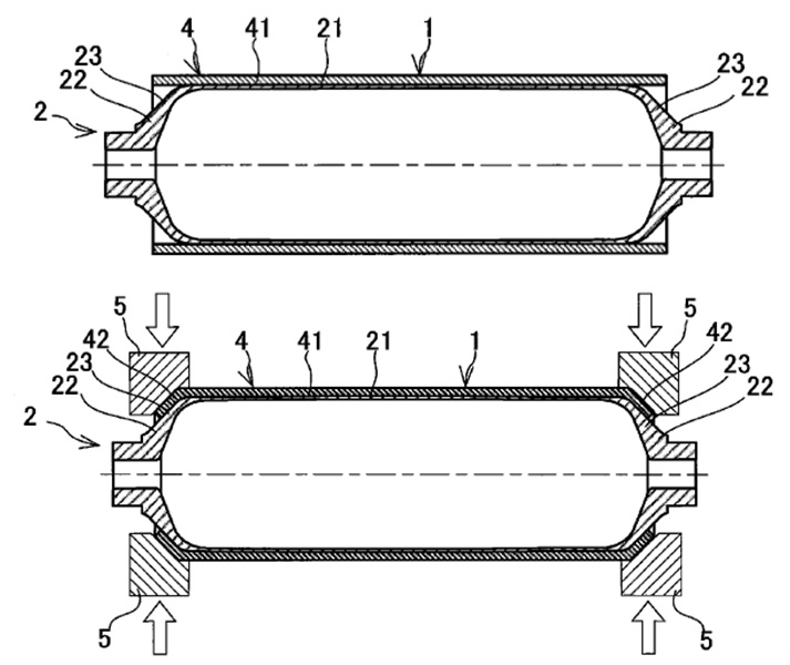고압 Vessel의 제조방법 (특허 PCT/JP2012/066714)