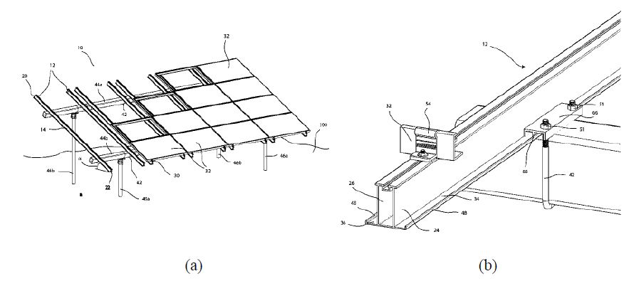 Panel mounting system (US 8,776,454, 출원 2011. 04. 05.)