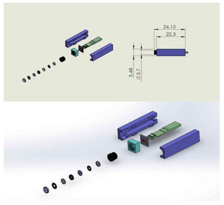 초광각 내시경 카메라 3D 모델링