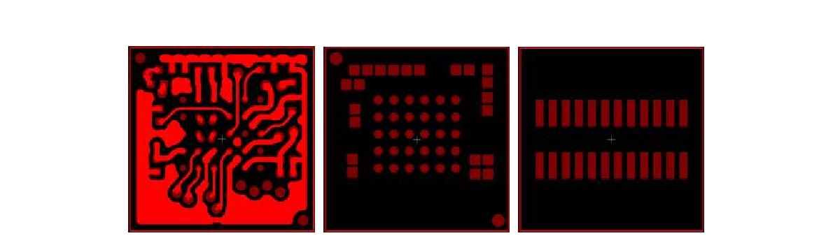 타입-A 카메라 모듈의 이미지 센서 PCB 레이아웃 예시