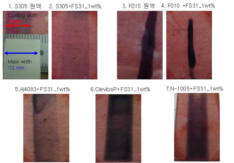 여러 PEDOT:PSS를 이용한 slot die 테스트