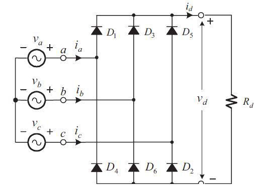 6펄스 다이오드 정류기