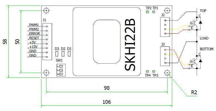 SKHI22B 게이트 드라이버