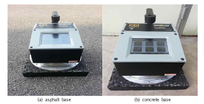 Measure density by a non-nuclear gage