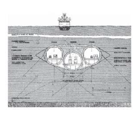 Alan Grant의 Messina Strait를 횡단하는 수중부양터널 제안(1969)