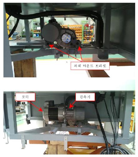 모터 및 감속기 조립 형상