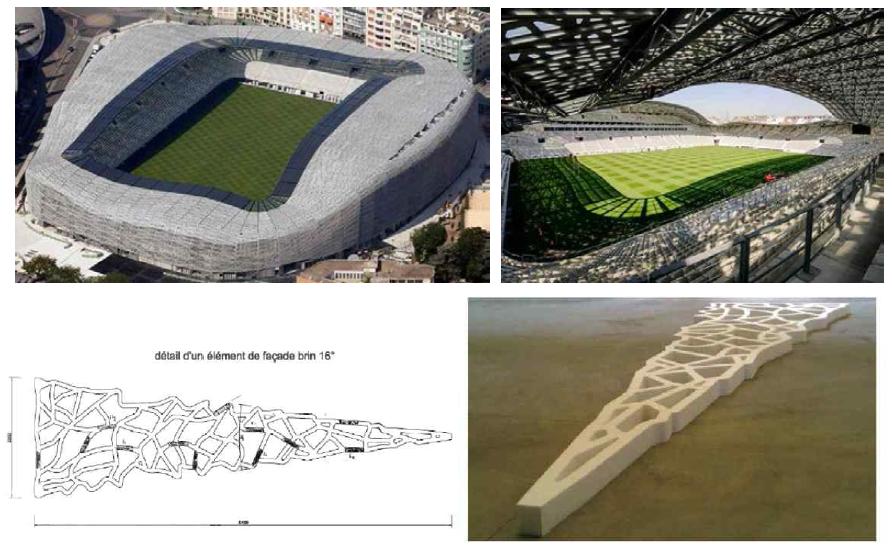 Jean Bouin Stadium(프랑스 파리, UHPC 적용, 2011) (www.ductal.com)