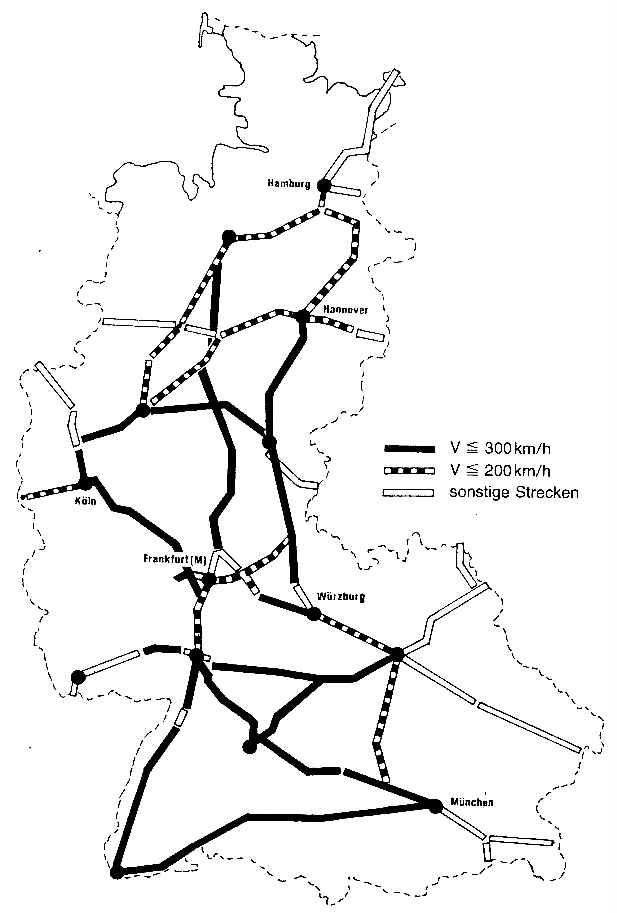 철도망 구축 계획, DB 1970