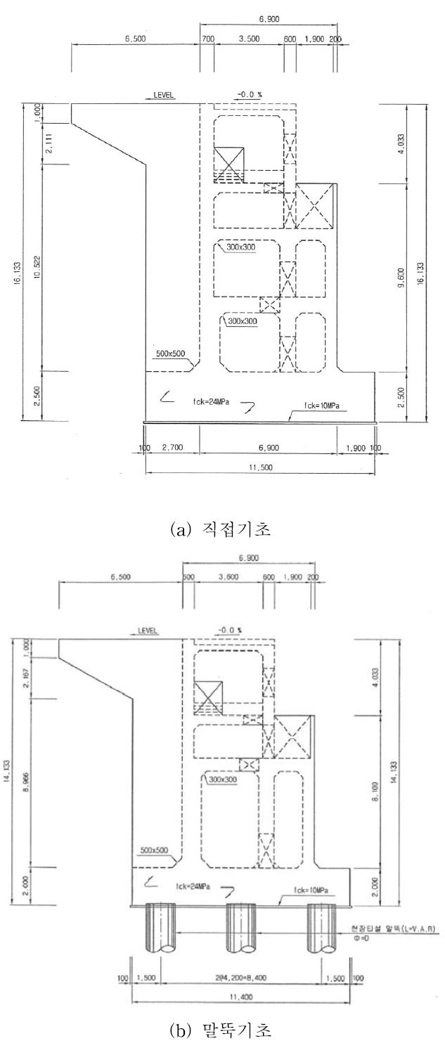 기존 교대 구조 설계사례(호남고속철도)