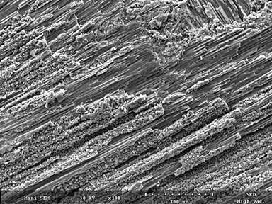 C/C-SiC-Cu 복합재 표면부 Microstructure