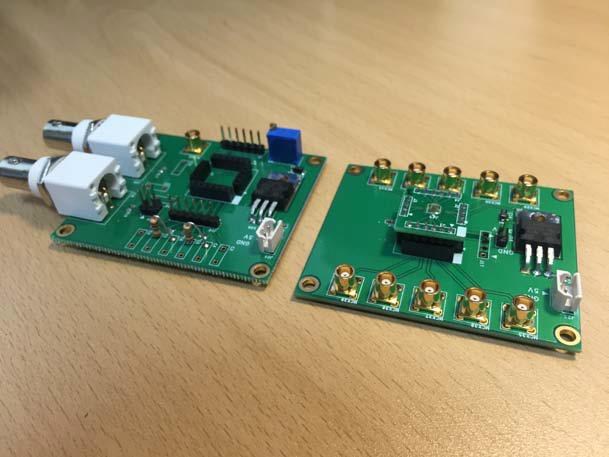 Photon counting readout ASIC and test board