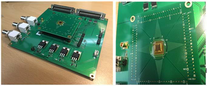 Photon counting readout ASIC with Towerjazz 0.18um process and PCB