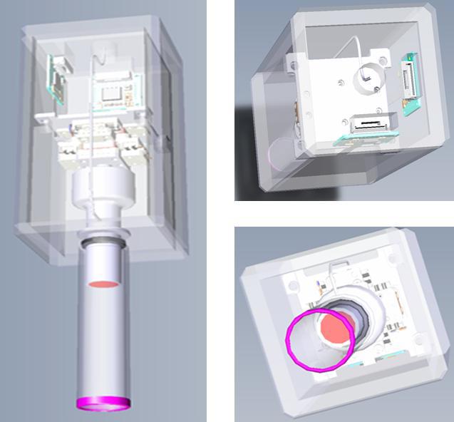 스팟 용접부 비파괴 검사장치 Single probe 3D 설계도