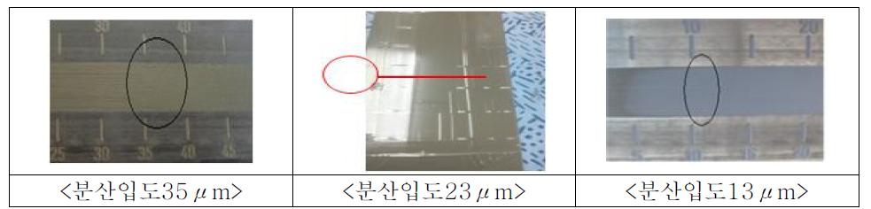 분산입도 결과