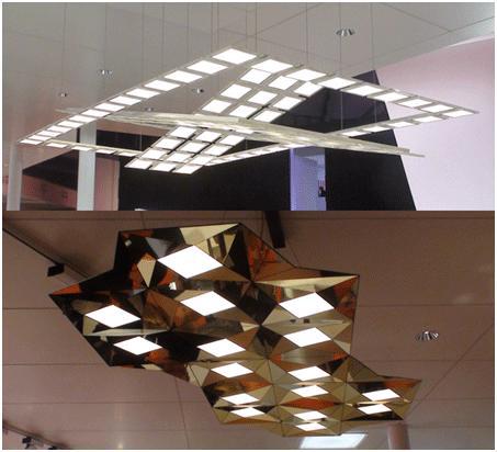 Osram의 OLED Lighting Panel을 적용한 천장 조명