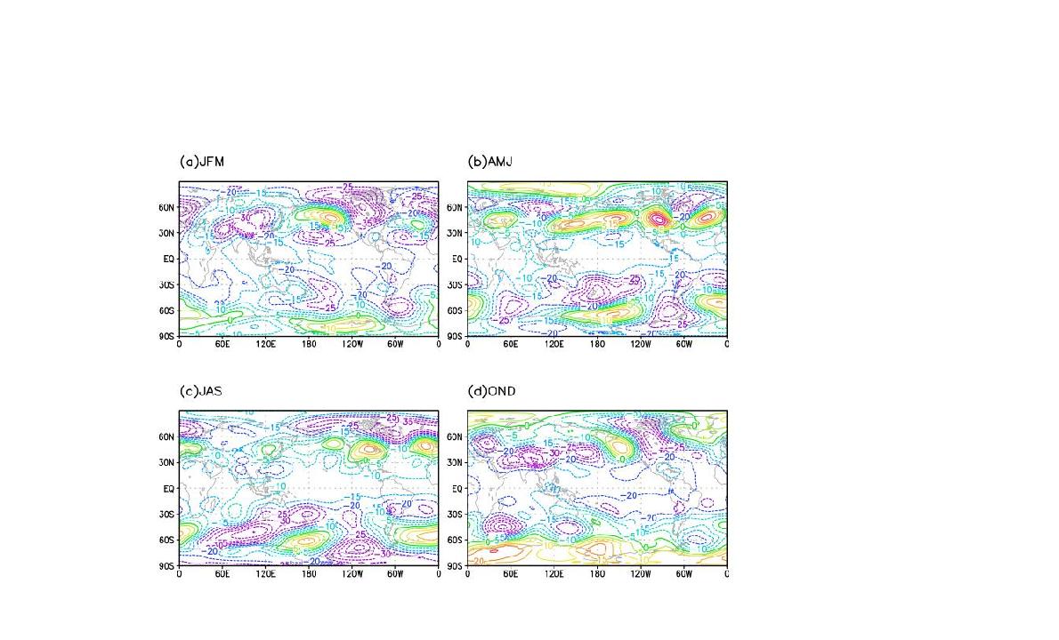 Systematic error of 500hPa geopotential height forecast at third