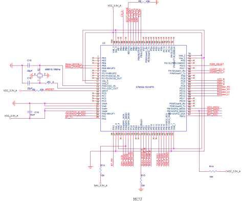 MCU(STM32L152VBT6) Circuit