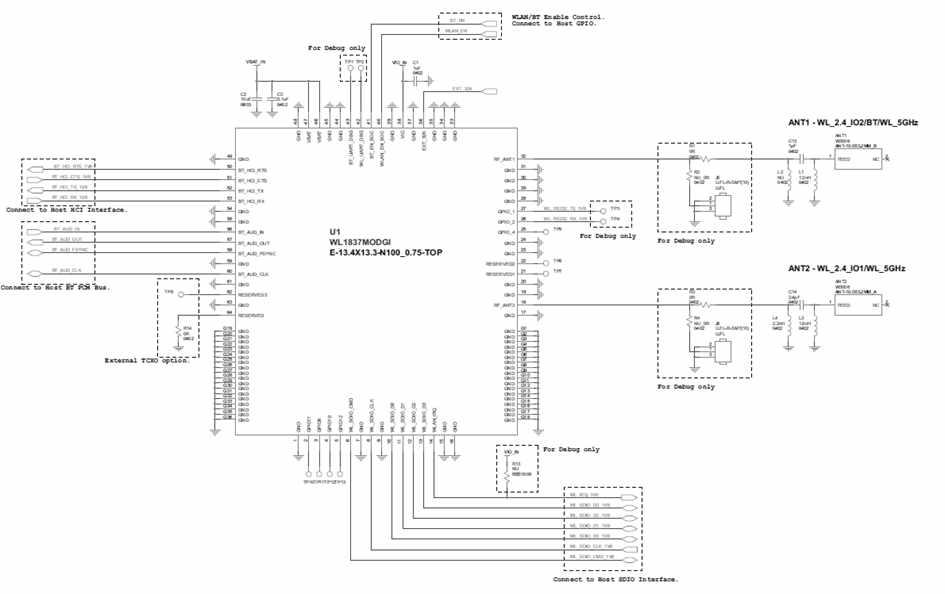 WL1837MOD 동작 회로